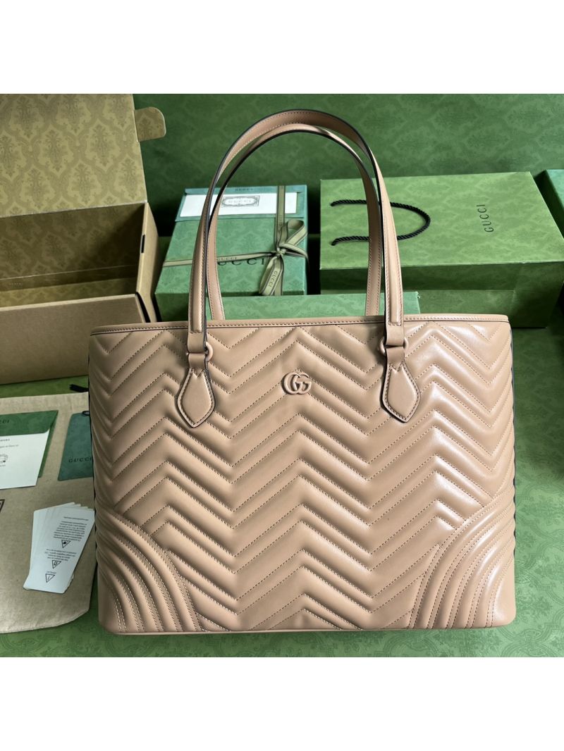Gucci GG Marmont large tote bag 739684 rose pink