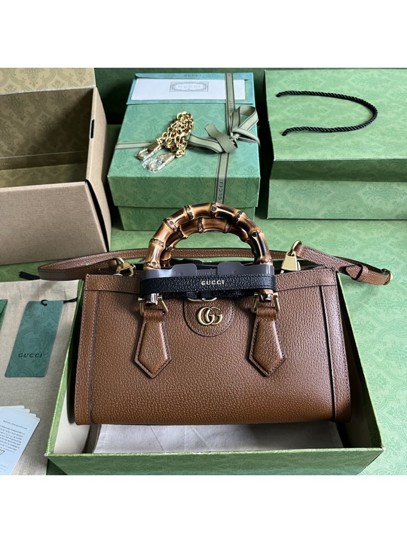 Gucci Diana small shoulder bag 735153 brown