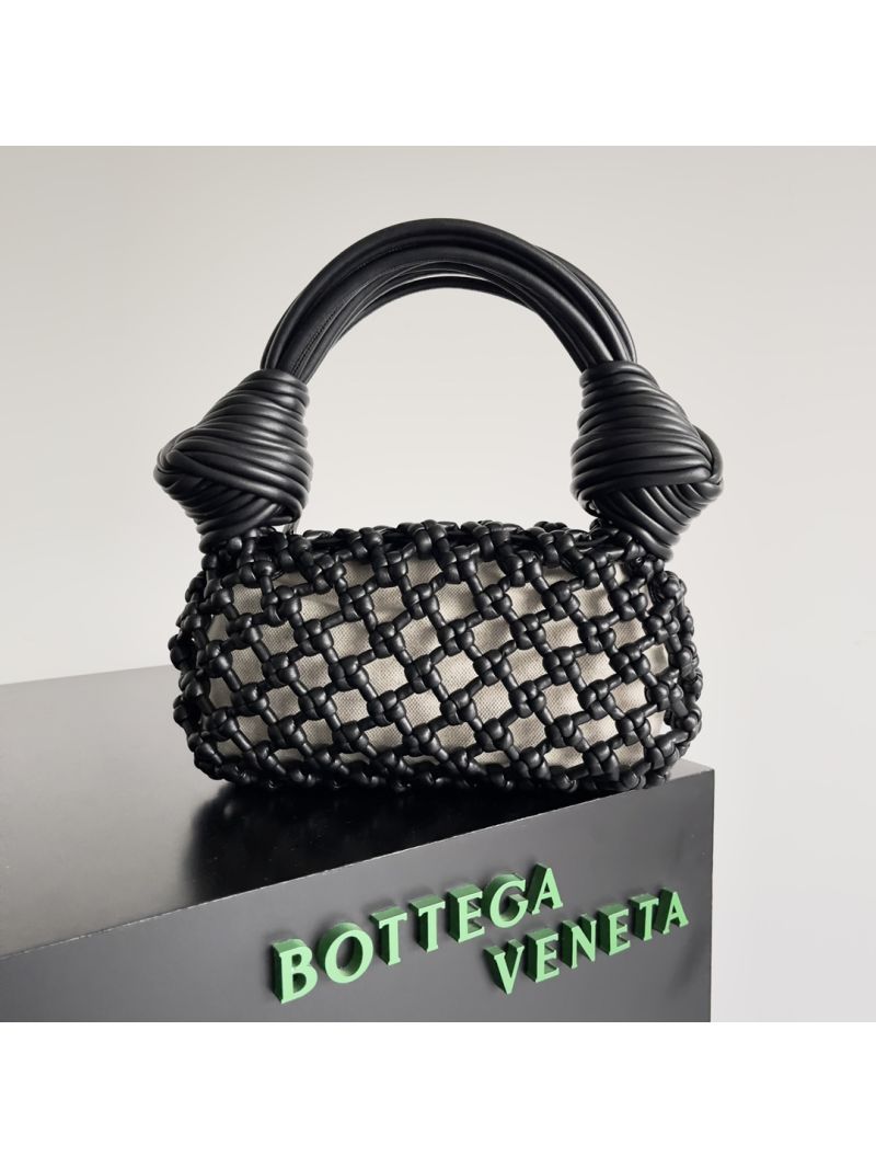 Bottega Veneta BV Double Knot Top Handle Bag 717151 black