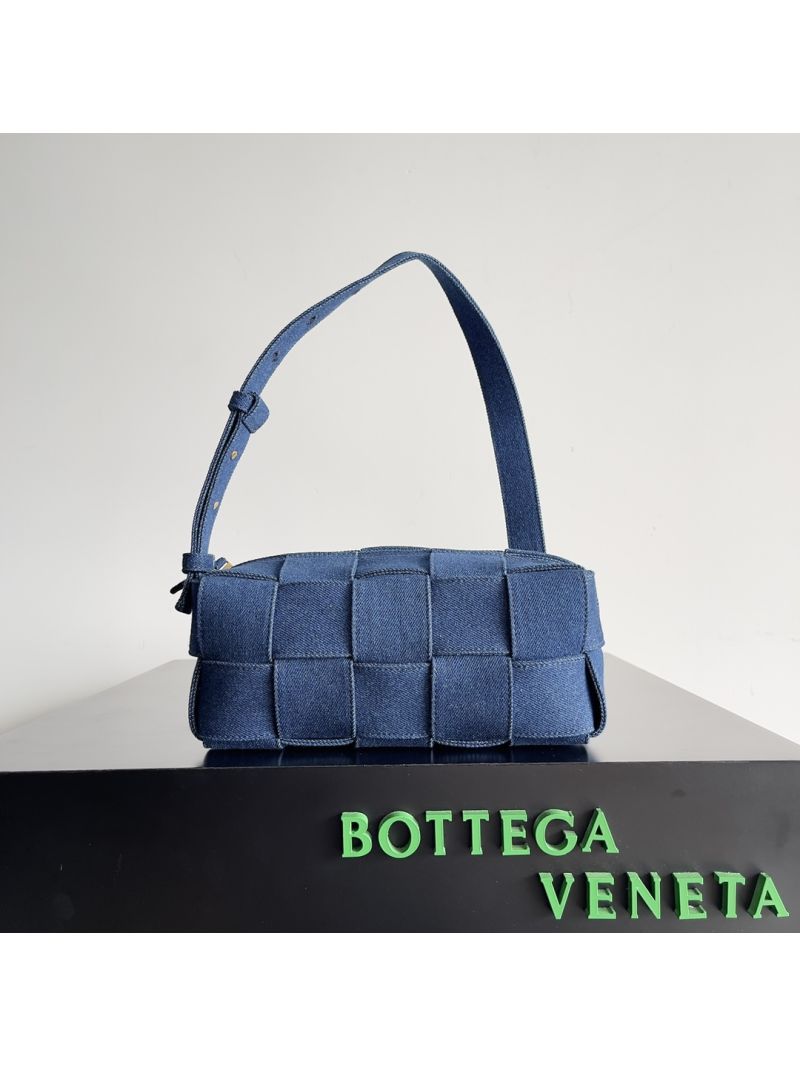 Bottega Veneta BV Small Brick Cassette Bag 729166 in jean blue