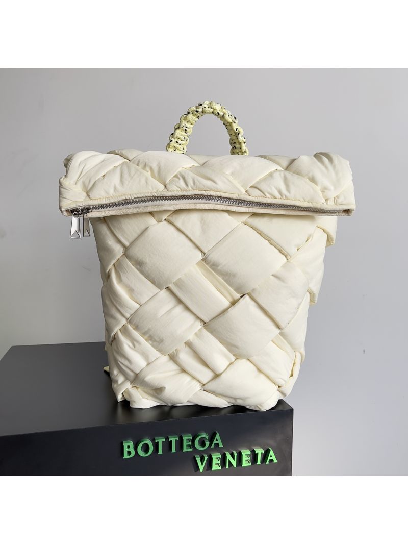 Bottega Veneta BV Padded Tech Cassette Backpack 690891 light yellow