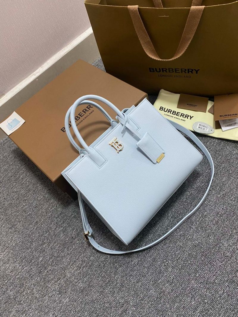 Burberry Grainy Leather Mini Frances Bag Crossbody bag light blue