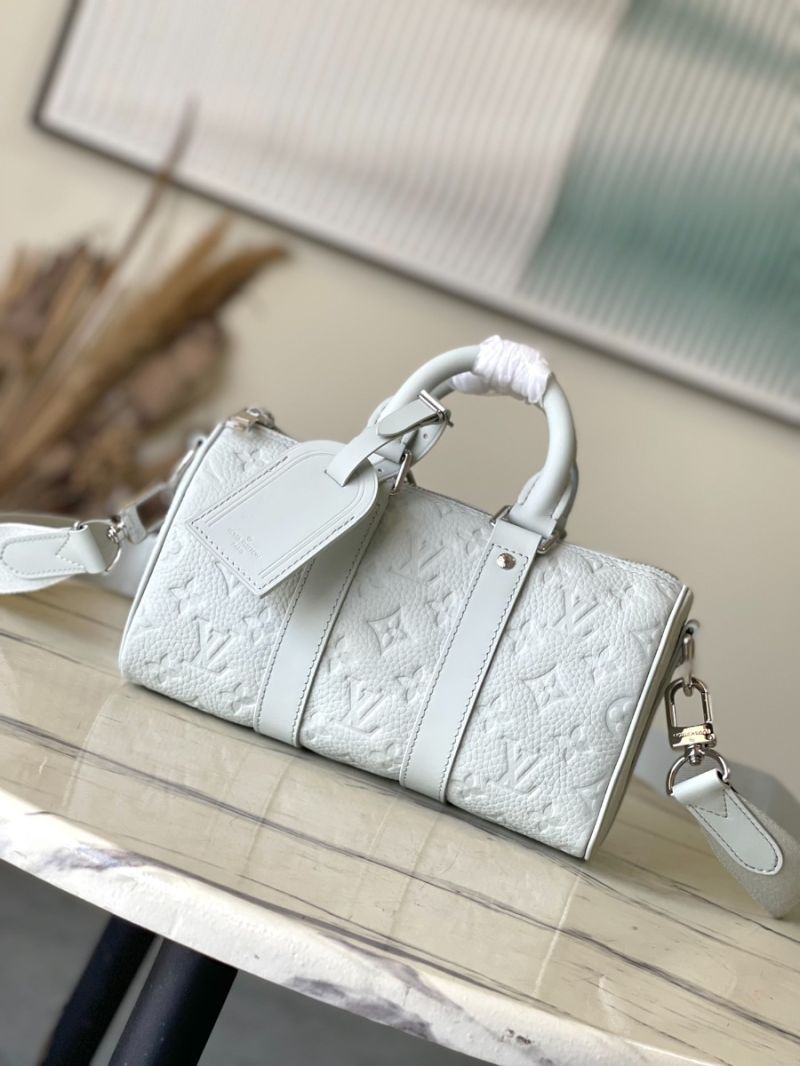 Louis Vuitton LV Keepall Bandoulière 25 in Mineral Gray Taurillon Leather M23129