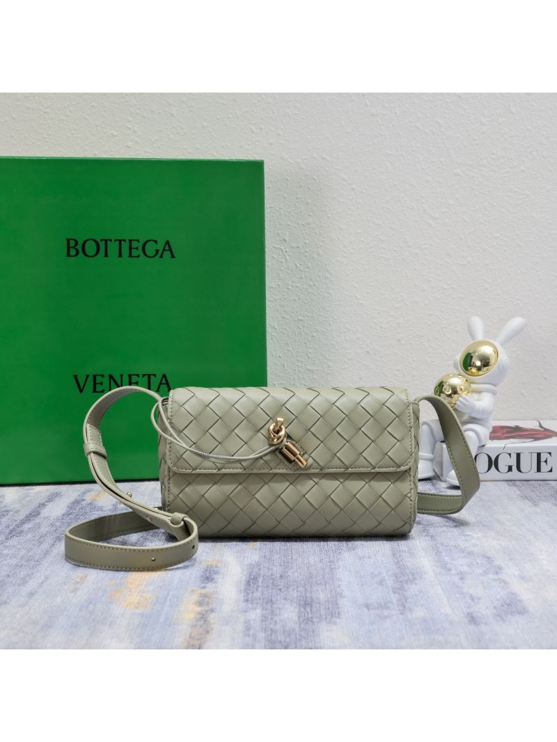Bottega Veneta Mini Andiamo Green Lamb Leather Shoulder Bag