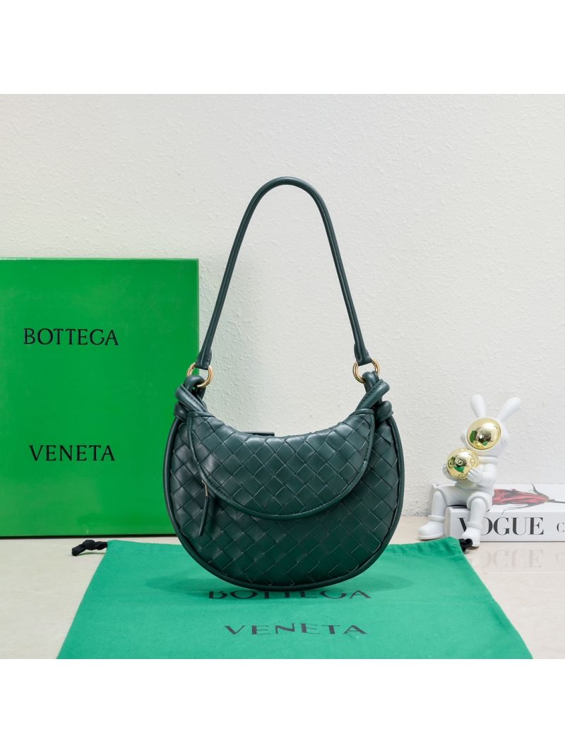 Bottega Veneta Gemelli Shoulder Bag Collection 776764 dark green