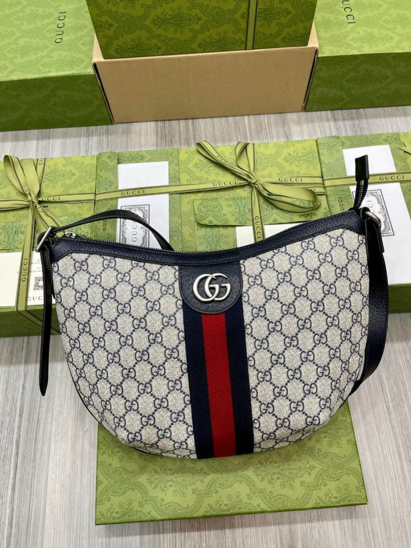 Gucci Ophidia GG Supreme Small Crossbody Bag 598125 dark blue