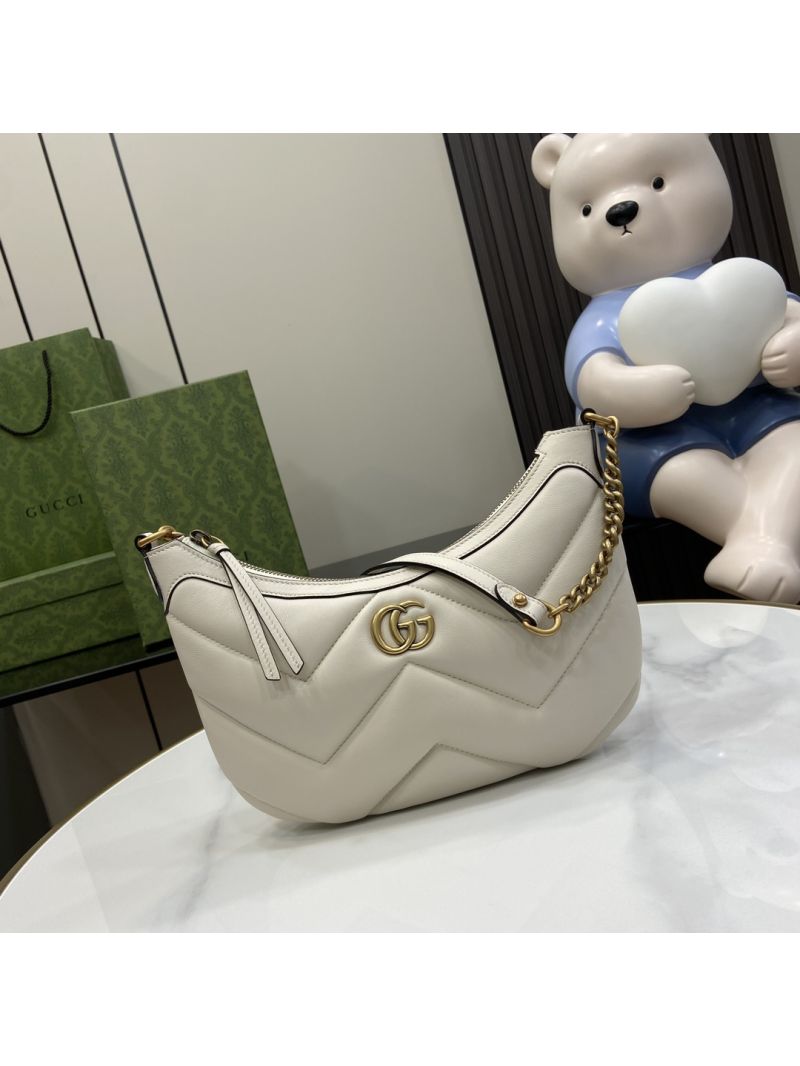 Gucci GG Marmont Small Shoulder Bag 777263 white