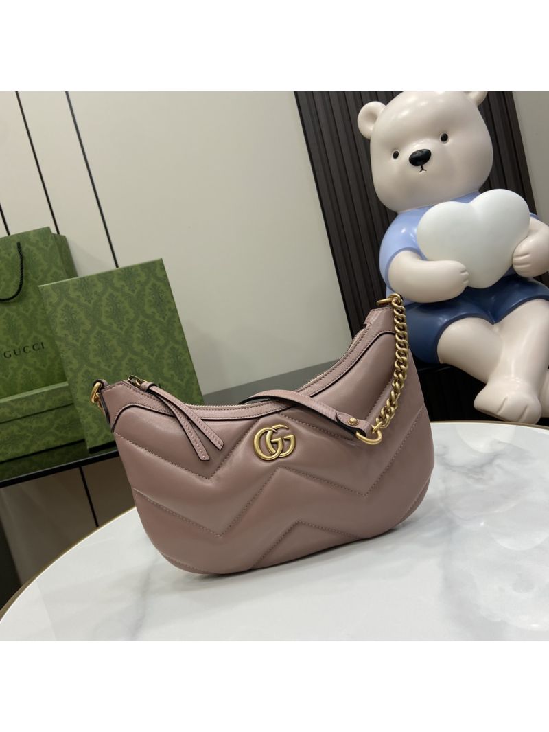 Gucci GG Marmont Small Shoulder Bag 777263 Nude