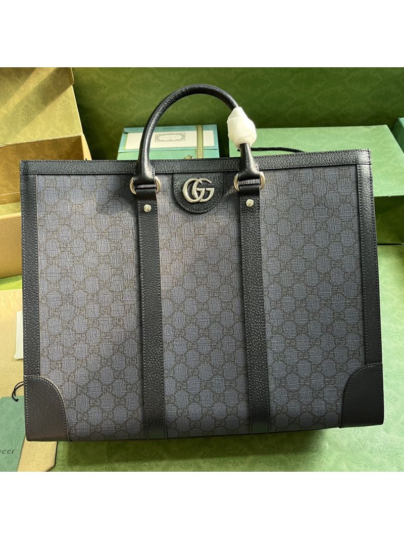 Gucci Mini GG Canvas Large Tote Bag 724665 Grey