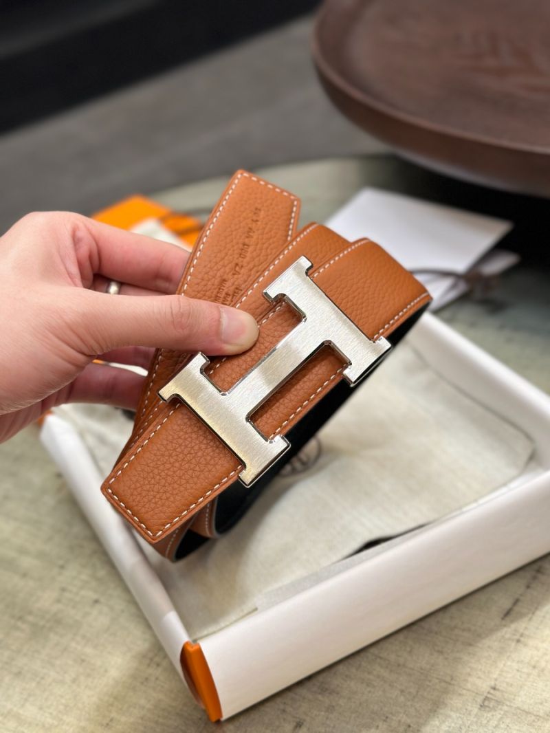 Hermes Reversible togo Leather Strap with Buckle, 38mm in brown