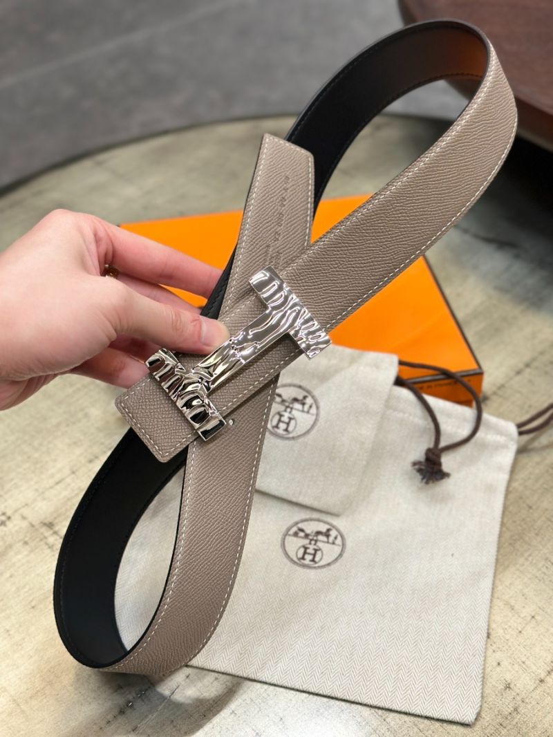 Hermes 38mm Reversible Etude Leather Strap Belt with Quizz H2O and Constance Buckle 