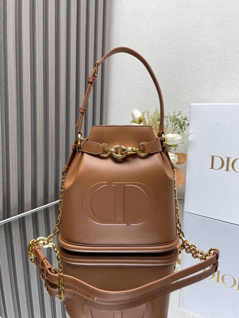 Dior C'est Dior Bag in Embossed Calfskin M2272 brown