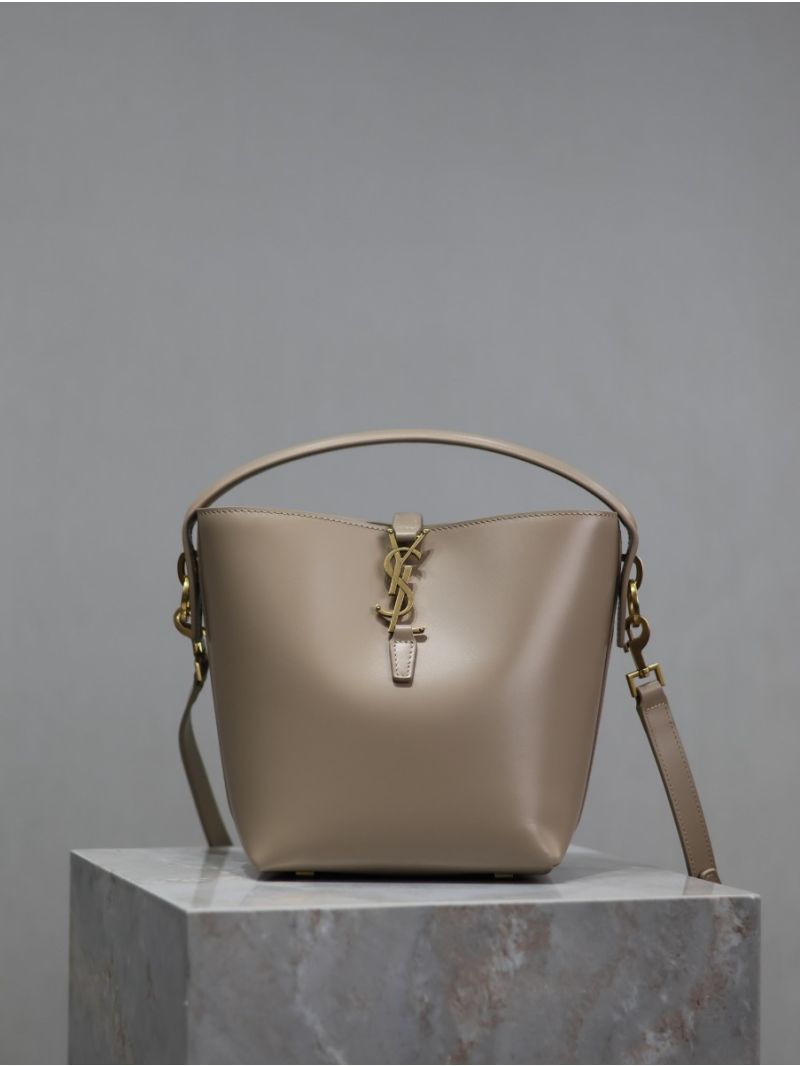 YSL Saint Laurent Small Le 37 in Shiny Leather 7490362 Light Beige