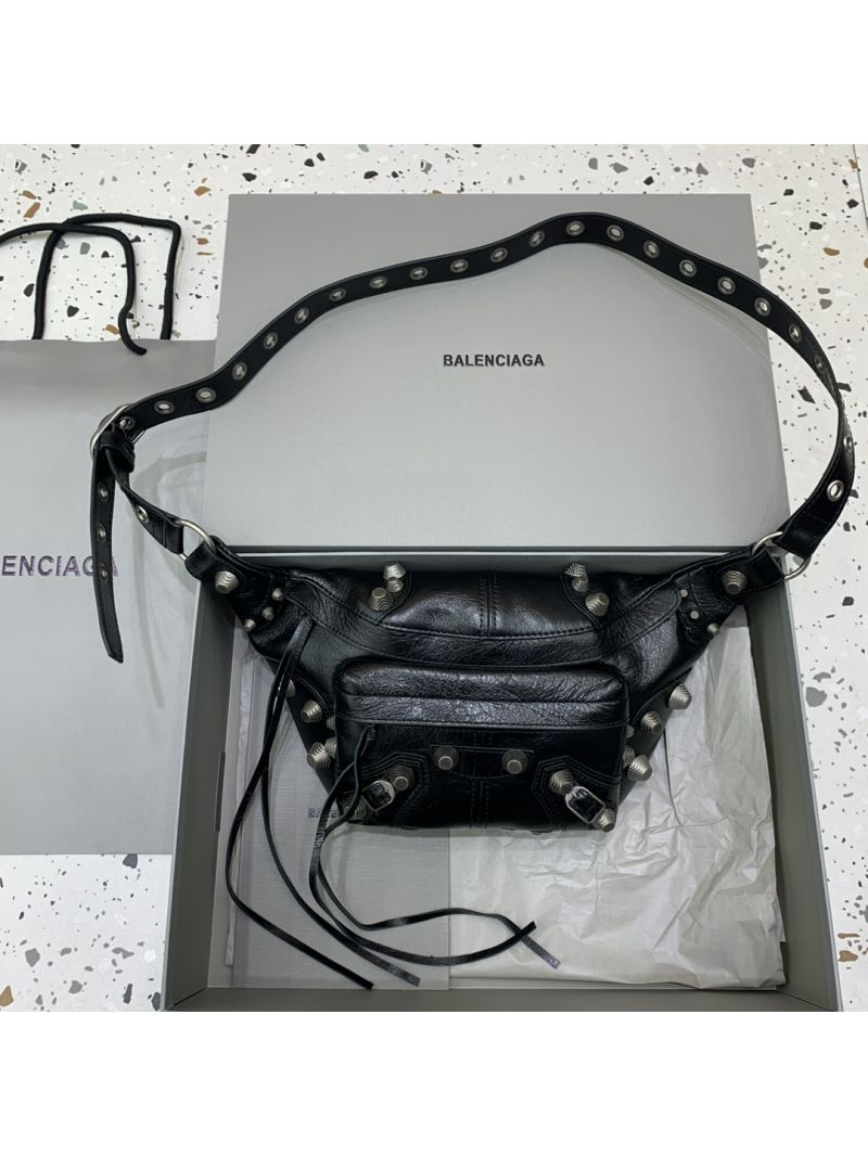 Balenciaga Men's Le Cagole Medium Beltpack in Black