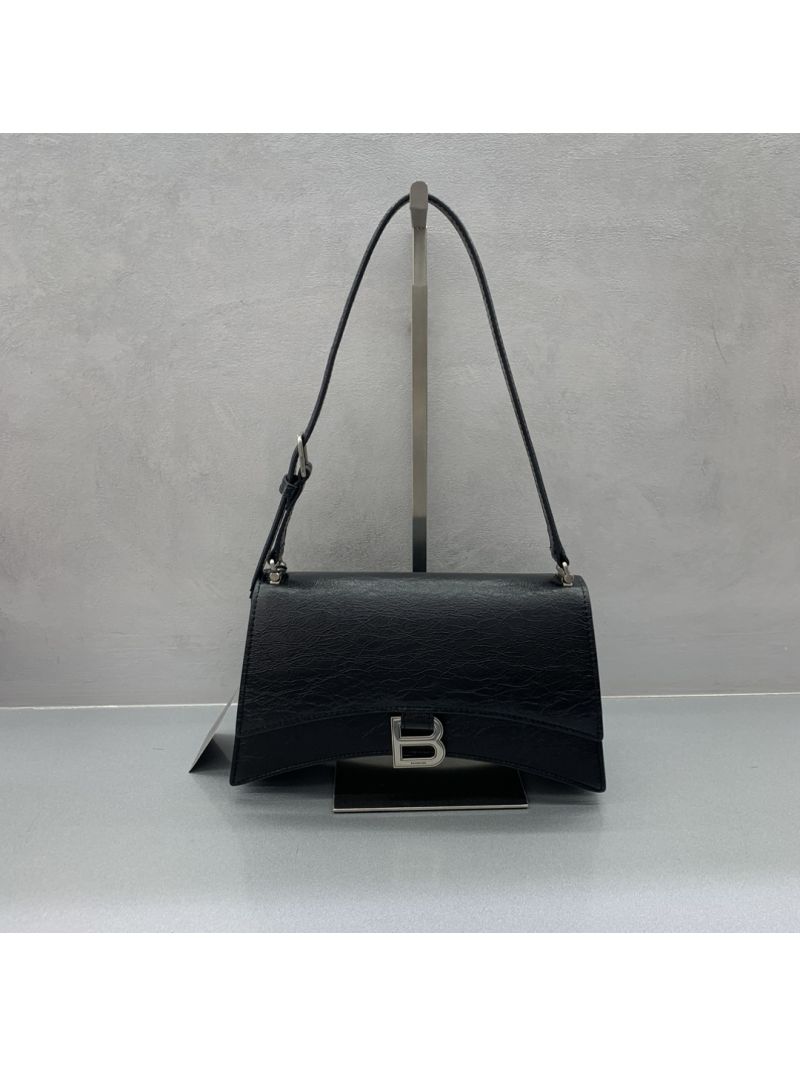  Balenciaga Small Crush Sling Shoulder Bag - Black