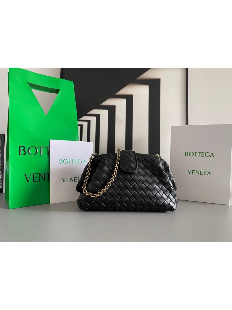 Bottega Veneta BV Teen Lauren 1980 With Chain 785807 black