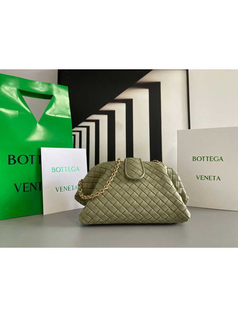 Bottega Veneta BV Teen Lauren 1980 With Chain 785807 green