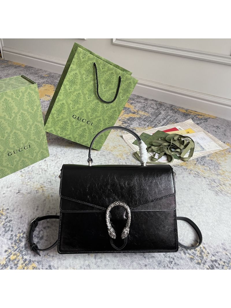 Gucci Dionysus Medium Top Handle Bag in black 795007
