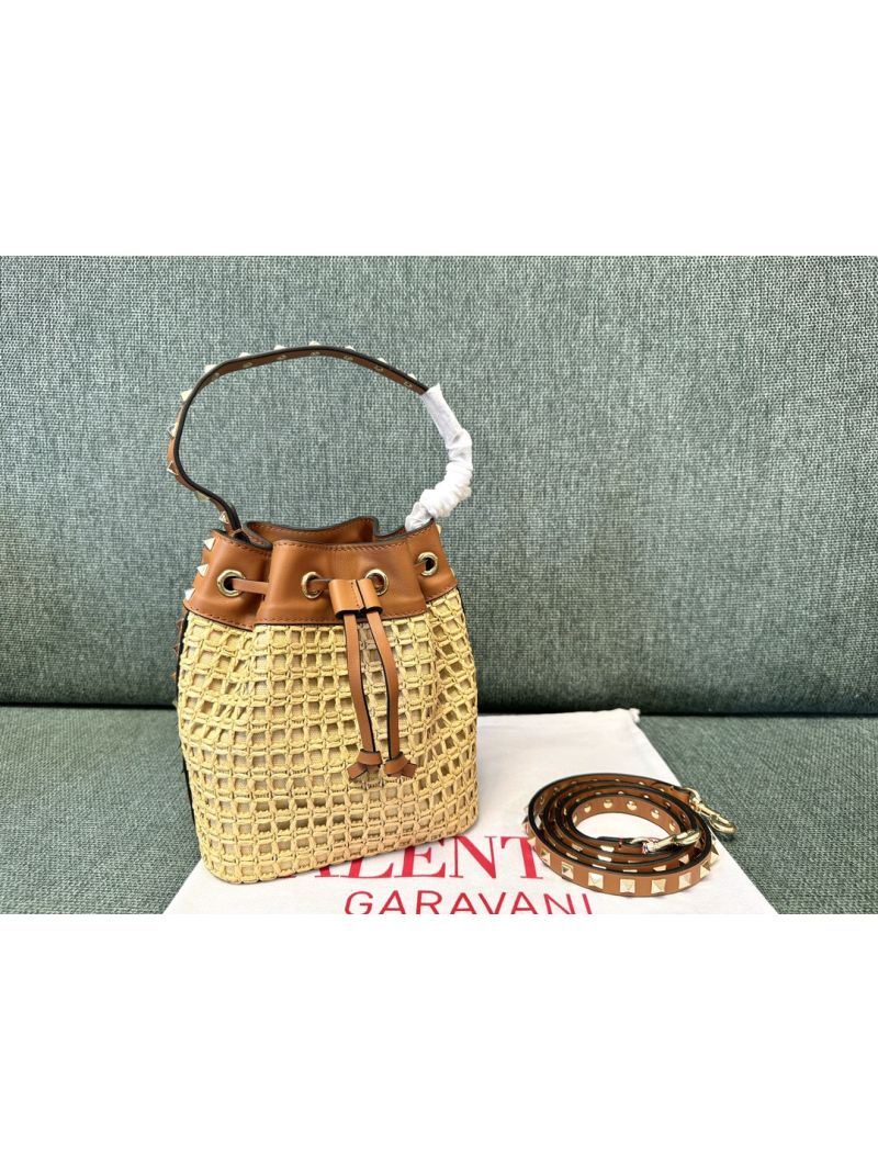 Valentino Garavani Rockstud Drawstring Bag 0533