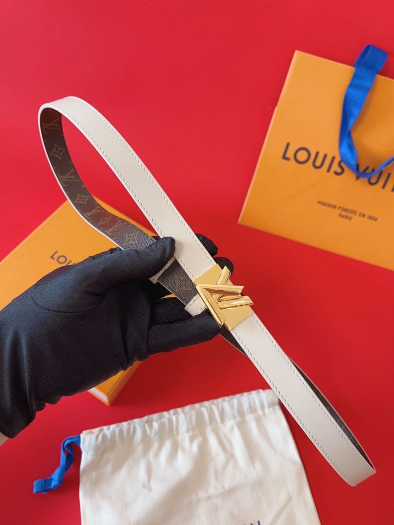 Louis Vuitton LV GO-14 20mm Belt white