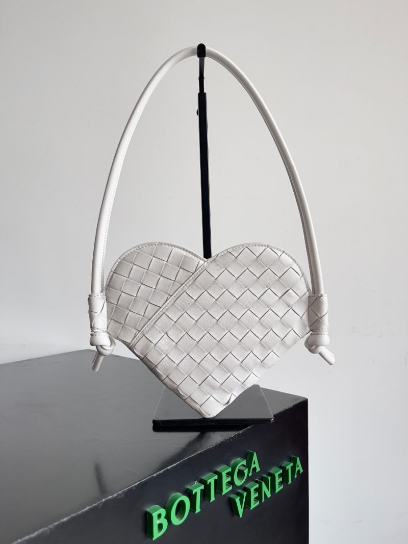 Bottega Veneta BV Mini Solstice Heart Shoulder Bag 796380 white