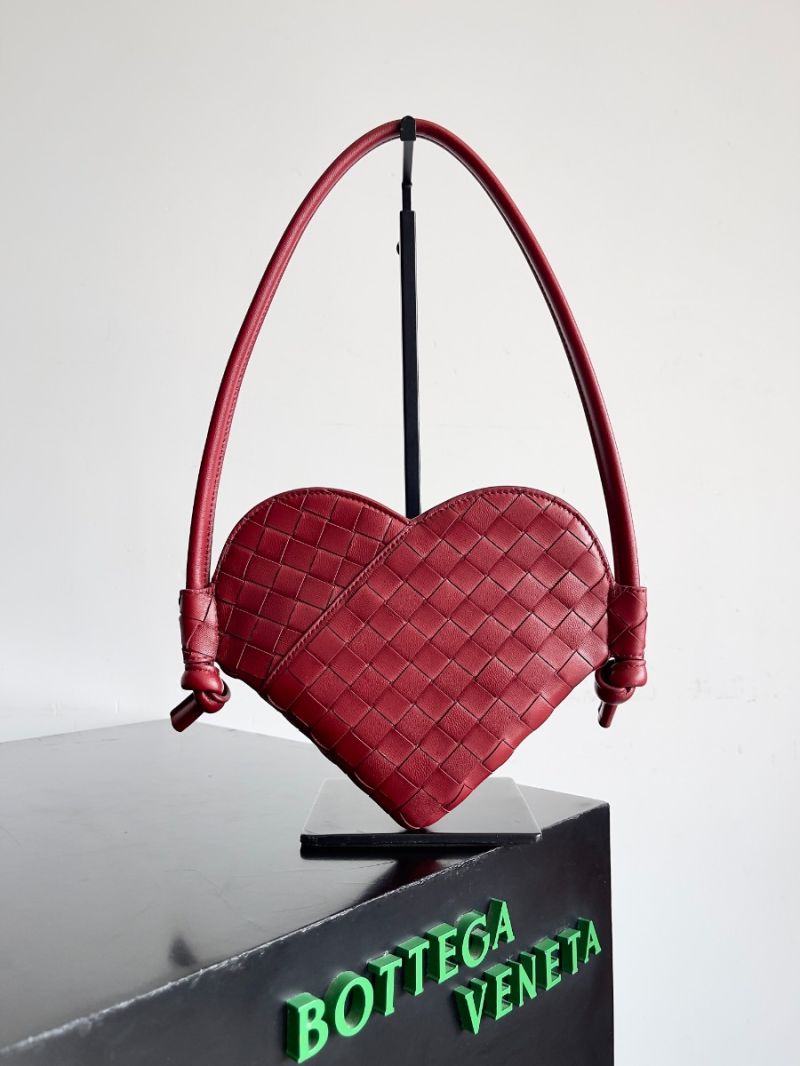 Bottega Veneta BV Mini Solstice Heart Shoulder Bag 796380 red