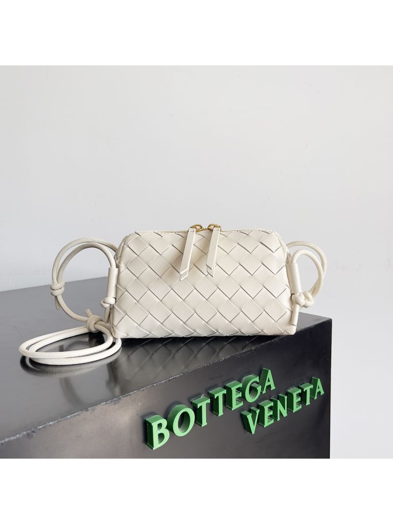 Bottega Veneta BV Intrecciato 15 Concert Pouch 794258 white