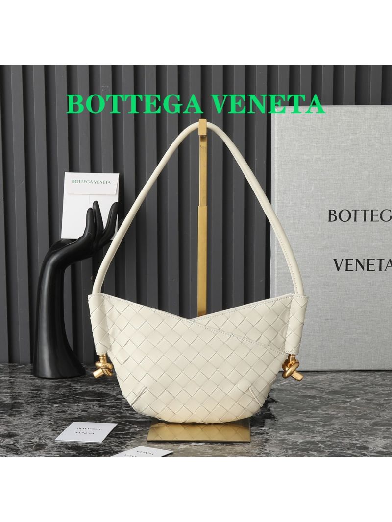 Bottega Veneta Mini Solstice Intrecciato Leather Shoulder Bag 796378 sea salt white