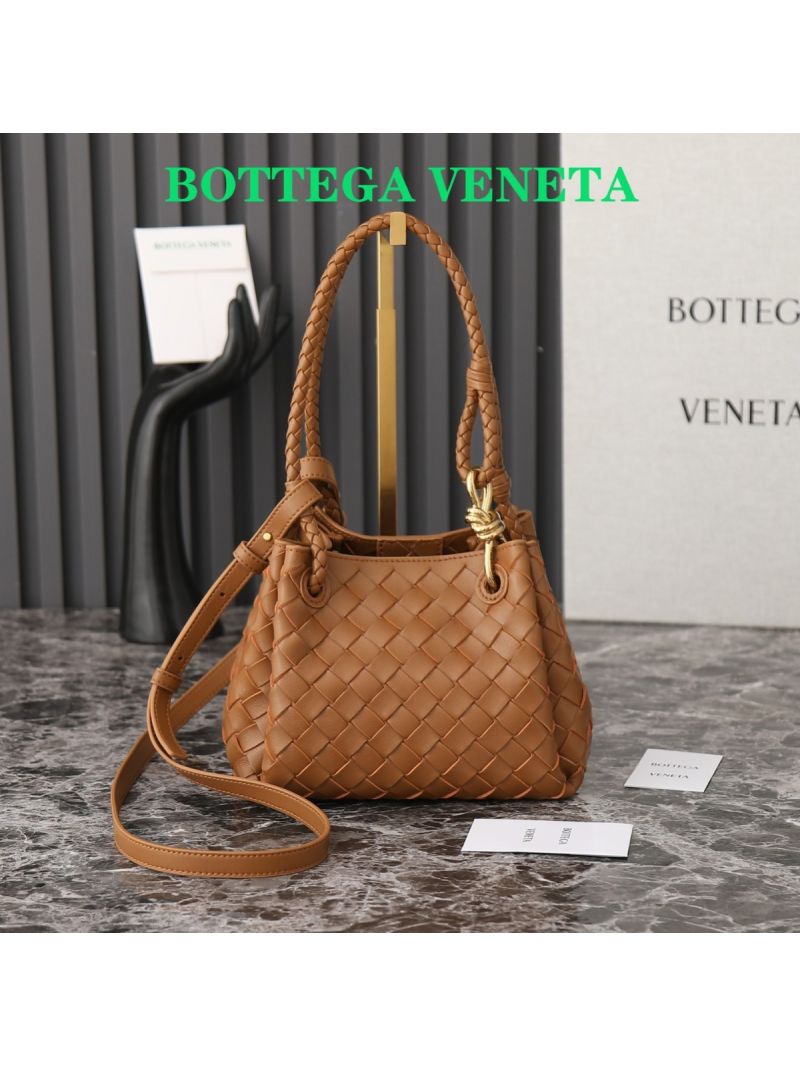 Bottega Veneta Parachute Small Intrecciato Leather Shoulder Bag 796569 brown