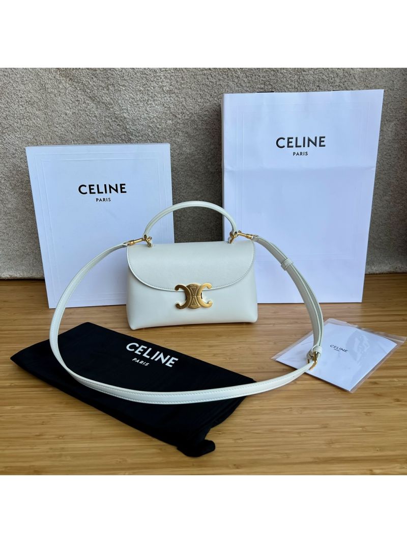 Celine Nino Bags in Supple Calfskin 117523 118113 white