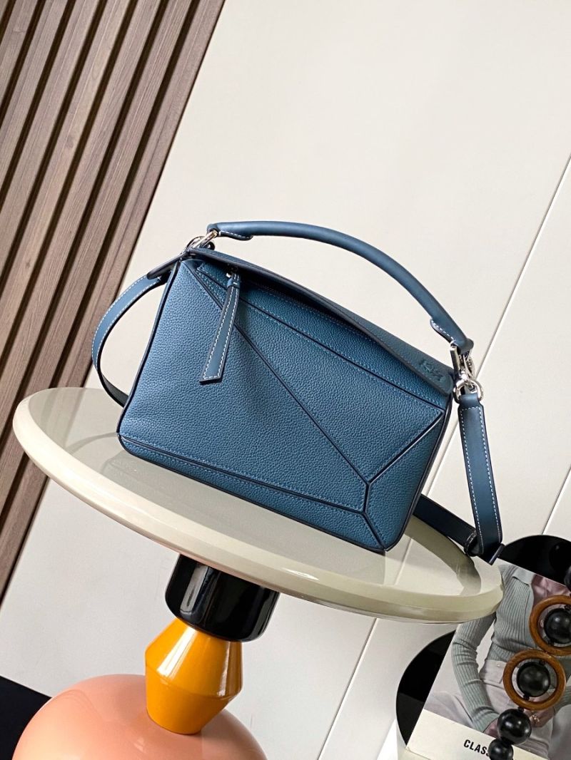 Loewe Mini Puzzle bag in soft grained calfskin A510P88 blue
