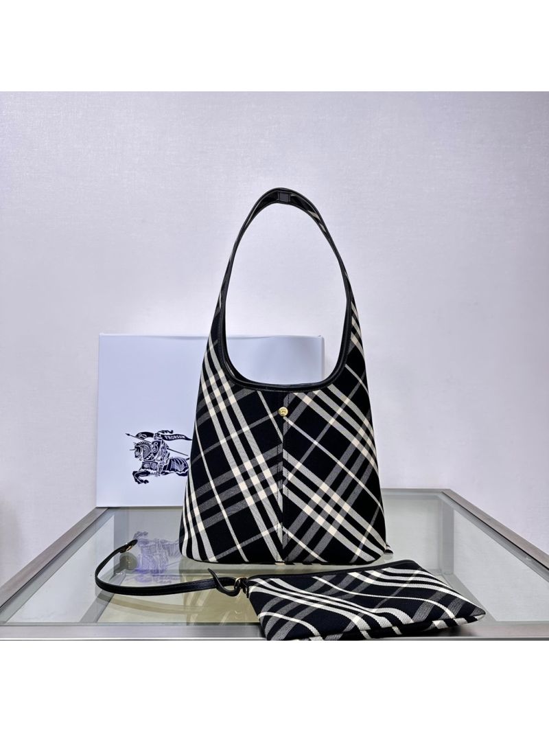 Burberry Small Check Shoulder Bag – Black/Calico