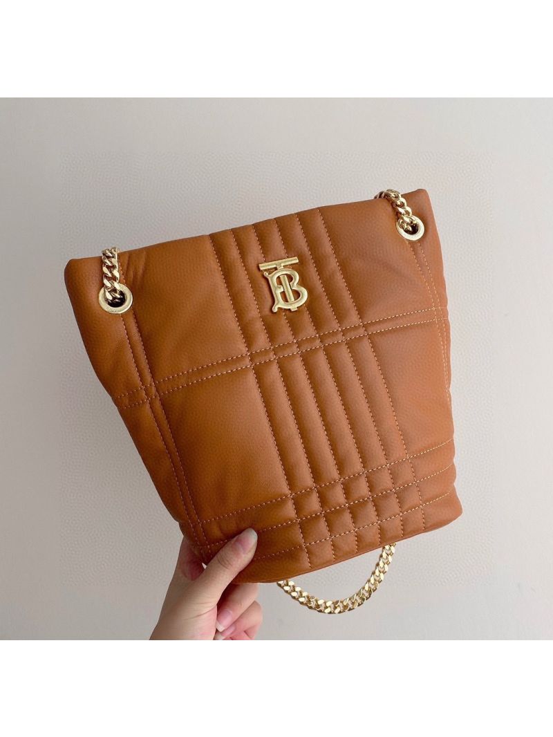 Burberry Lola Small Bucket Tote Bag in brown
