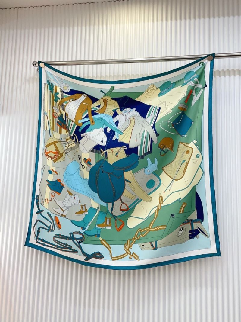 Hermes Saddle Maker Silk Scarf – New Release 90 cm x 90 cm 1