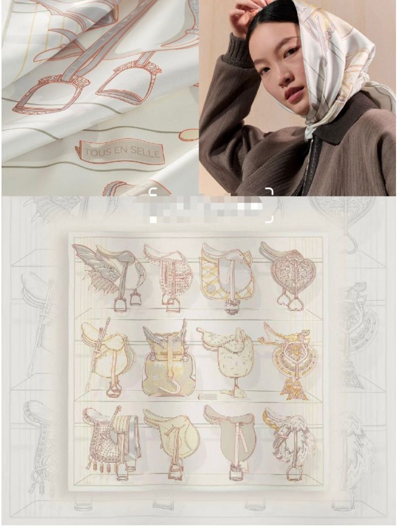 Hermes "World on the Saddle" Silk Scarf – Exquisite Craftsmanship 90 x 90 cm 2