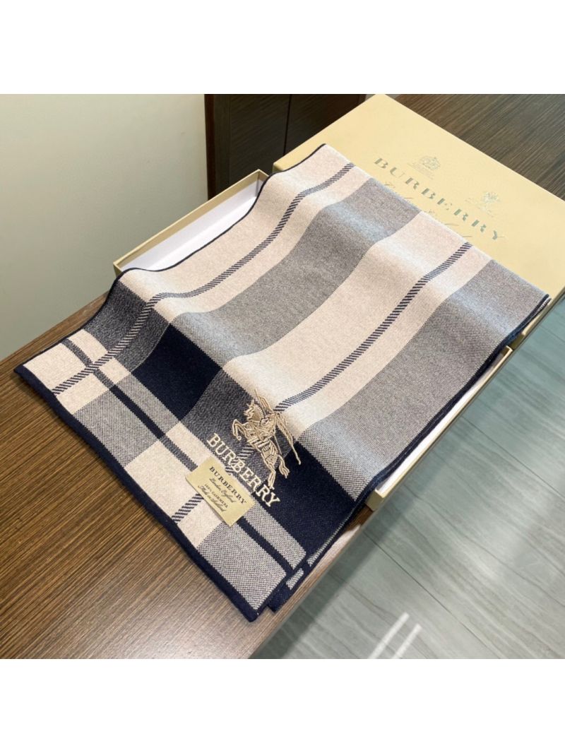 Burberry 2025 High-End Cashmere Knit Scarf 30 x 180 cm grey – Timeless Elegance & Versatility