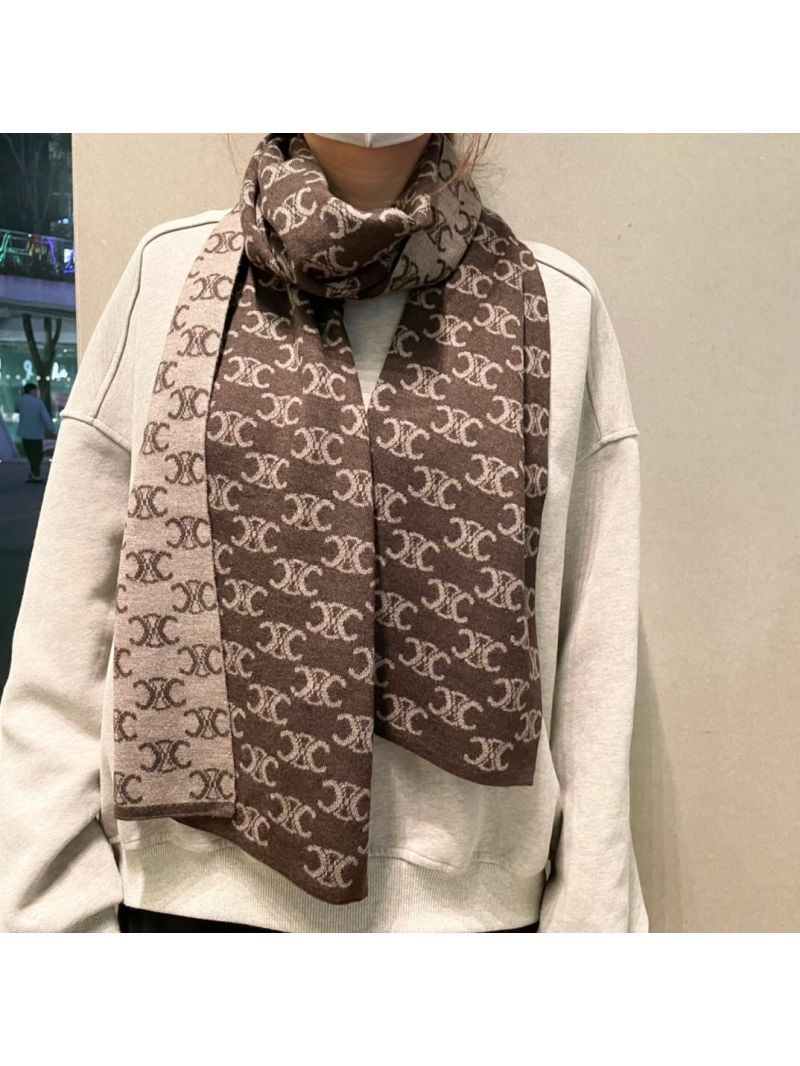 Celine 2025 Luxury Knit Cashmere Scarf - Exquisite Fashion for All 30*180 cm type A