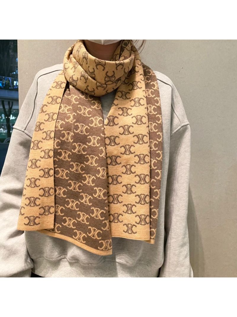 Celine 2025 Luxury Knit Cashmere Scarf - Exquisite Fashion for All 30*180 cm type B