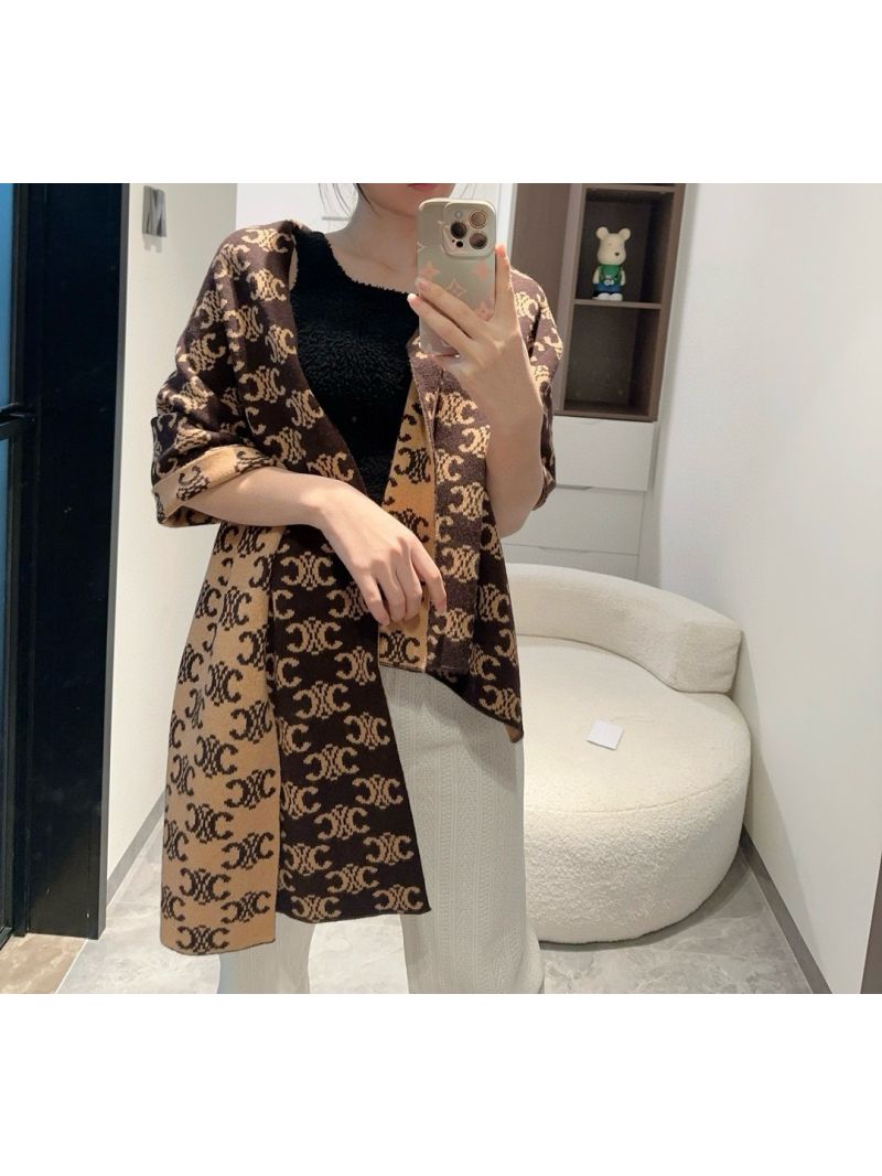 Celine Classic Oversized Cashmere Scarf 45*180 cm