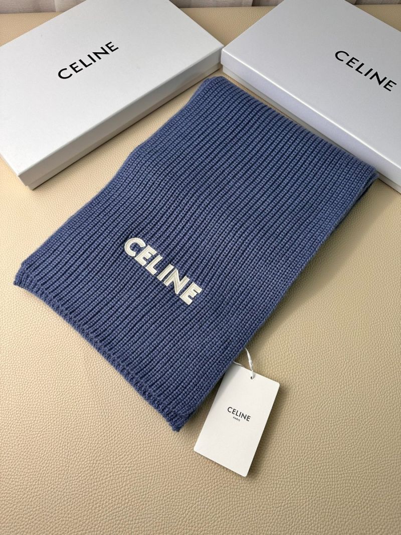CELINE Classic Cashmere Scarf - 230 x 30 cm blue
