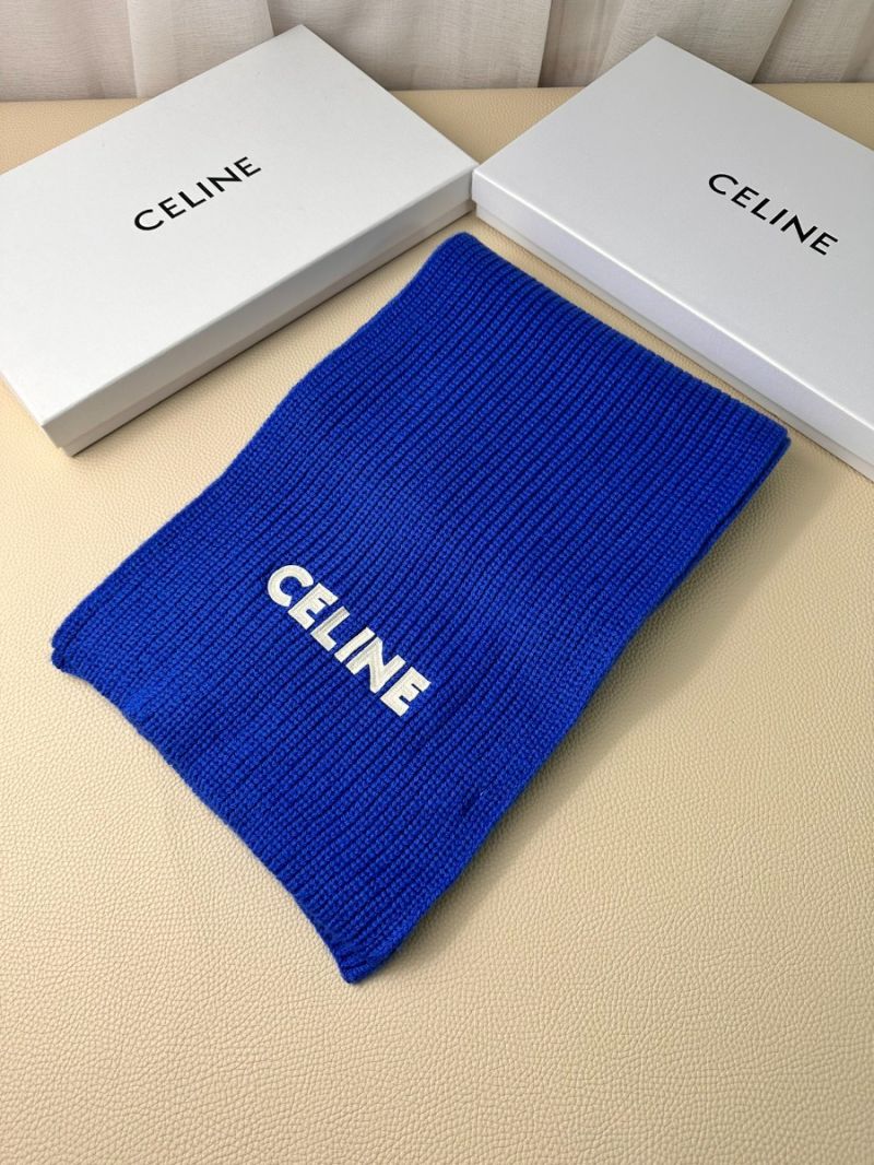 CELINE Classic Cashmere Scarf - 230 x 30 cm electric blue