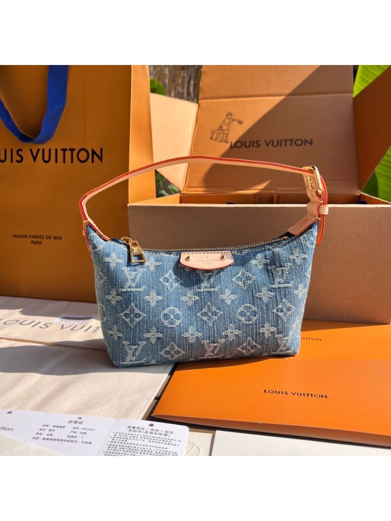 Louis Vuitton LV Remix Hills Pochette M82949 Monogram Denim