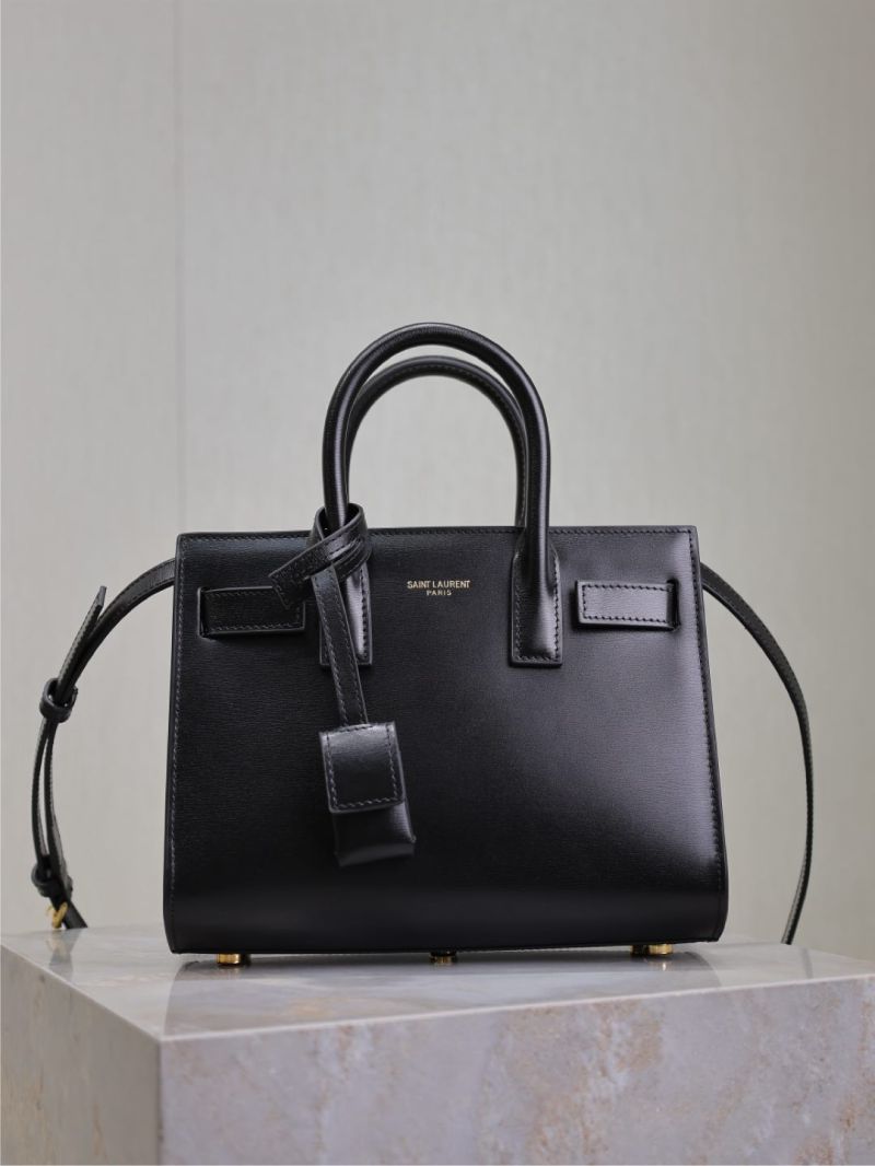 Saint Laurent YSL NANO SAC DE JOUR IN SMOOTH LEATHER 39203502 Black