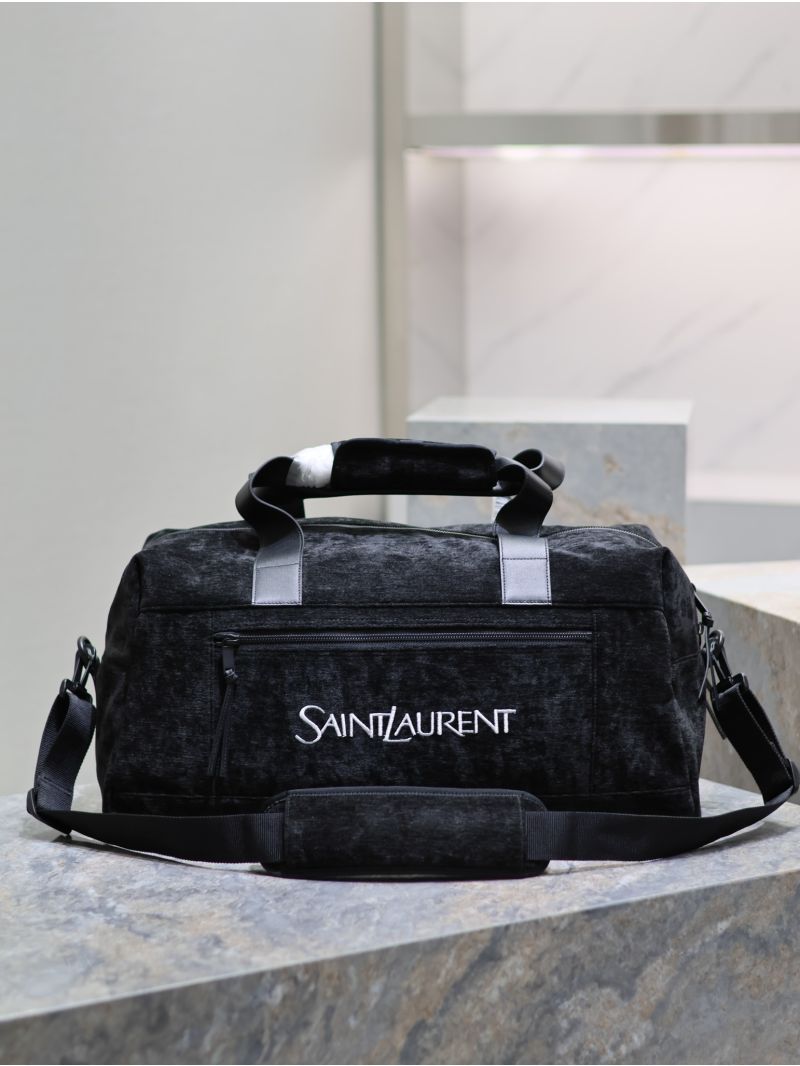 Saint Laurent YSL Logo-jacquard zipped duffle bag 581374