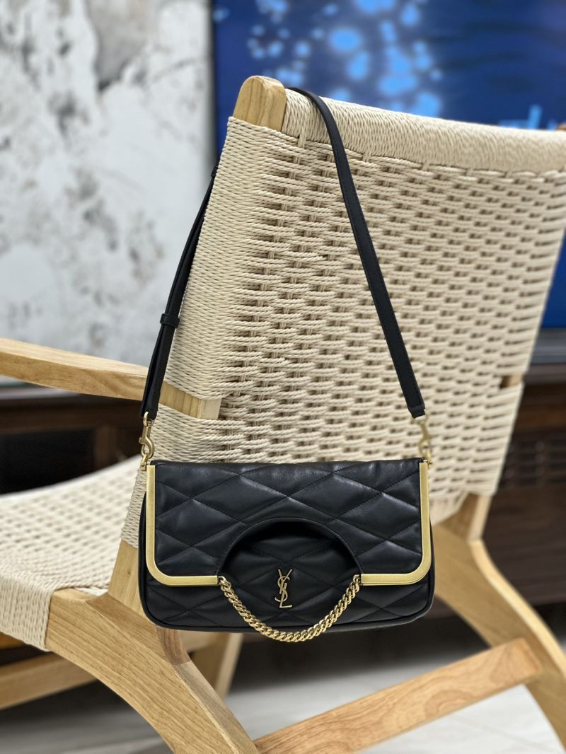 Saint Laurent YSL 87 Quilted-Leather Clutch Bag Padded Lambskin 754001