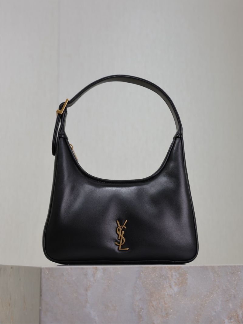 Saint Laurent YSL Calypso Mini Hobo In Plunged Lambskin  791484 Black